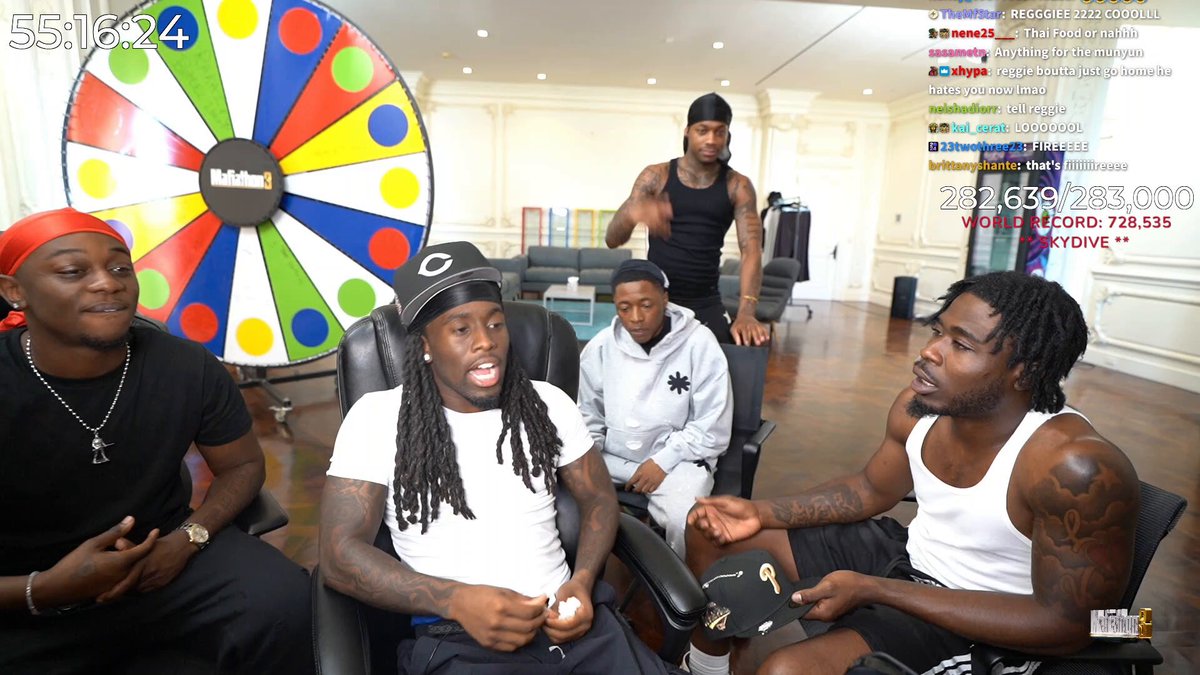 Kai Cenat has officially challenged Lil Rodney Son, Punga, and Dezz to stop smoking for the rest of ‘Mafiathon 3’ to split $100,000 👀 which would be $33,333 for the each of them, but if they fail Tylil and RaKai would win the money.