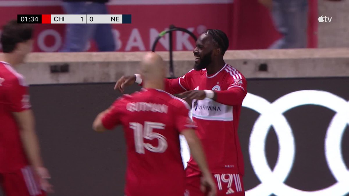 Jonathan Bamba just 90 seconds in for Chicago! 😱 📺 #MLSSeasonPass or Apple TV+:
