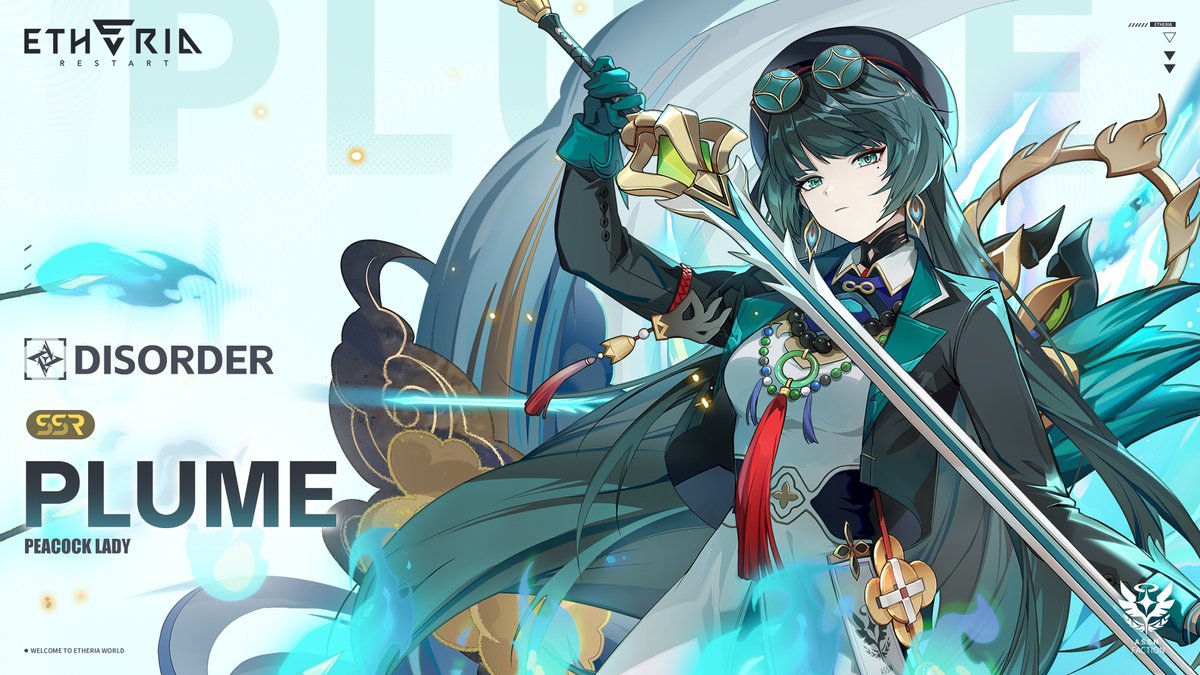 #AnimusPV #Plume //Etheria ID: Plume //Title: Peacock Lady //Faction: Union - "Before taking any action, you need to determine the right direction. If you can’t find it, then follow my direction—you absolutely won’t go wrong." #EtheriaRestart