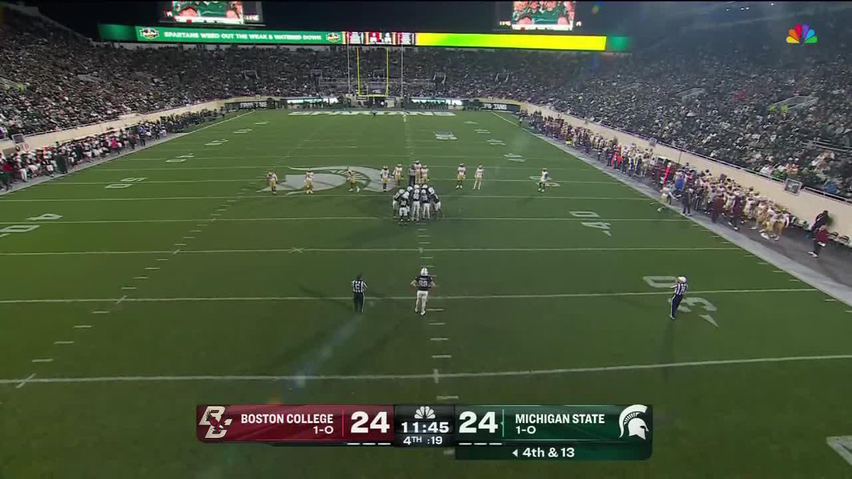 OH MY WHAT A PUNT BY MICHIGAN STATE