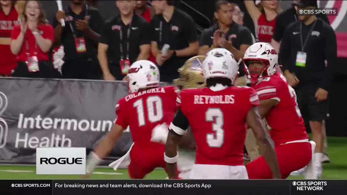 TOUCHDOWN REBELS! Var'Keyes Gumms puts the Rebels back up by 17. 📺: CBSSN