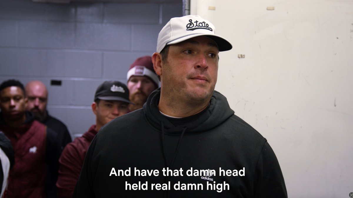 This speech from Mississippi State head coach Jeff Lebby in the locker room after last season’s loss to Ole Miss 🔥 This is college football. 📺 SEC Football: Any Given Saturday