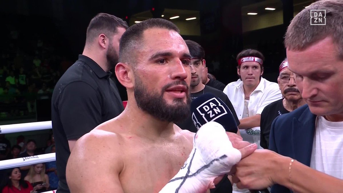 Sugar Nunez on the ENERGY in Mexico tonight 🇲🇽🥊 #NunezDiaz