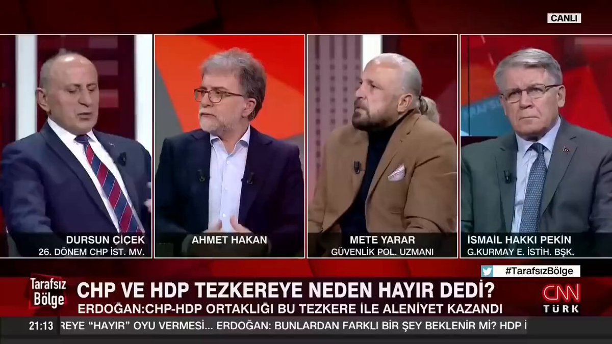 "SİZ", devreye girsenize bro? Şimdi değilse ne zaman! 😎 HATIRLAYALIM "CHP eski MV Dursun Çiçek’in CNN Türk’teki programda kullandığı ifade: 'Hayır gibi bir risk olsaydı biz devreye girerdik, herkes de devreye girerdi, ‘evet’e çevirirdik.' Ergenekon sanıklarından Dursun Çiçek’in 'Biz devreye girmedik.' sözlerindeki ‘biz’ ifadesiyle kimi kasdettiği bilinmiyor." 🤔 (30EKİ21)