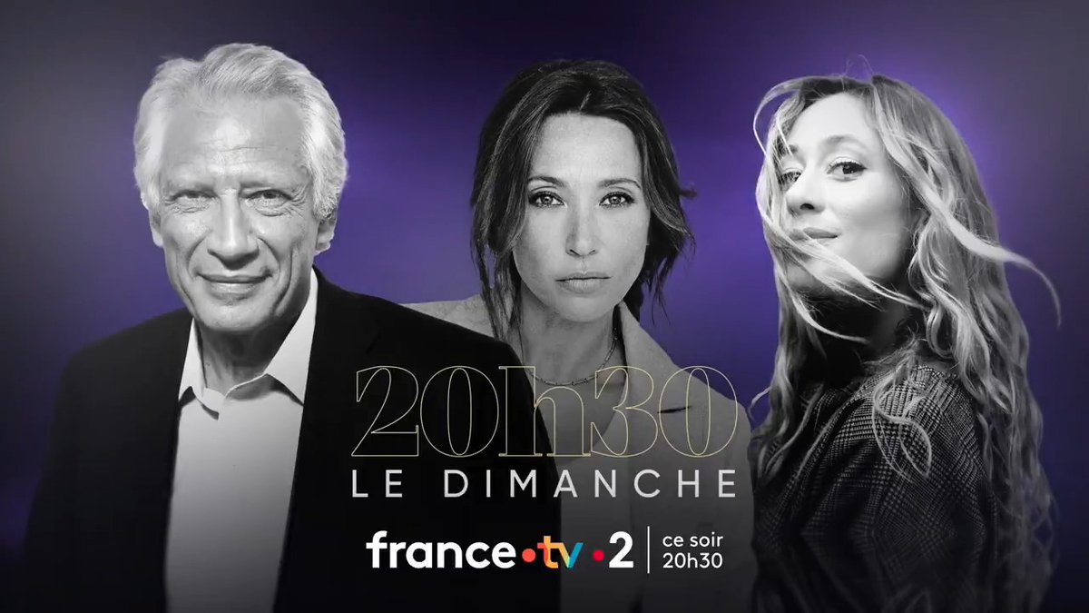 C'est la rentrée de @20h30ledimanche ! Les invités de la semaine : Dominique de Dominique de Villepin, Laura Smet dans la série événement “Surface” et le live de Luiza avec “Bleu Soleil” 👉 Rendez-vous ce soir à 20h30 sur et sur France 2