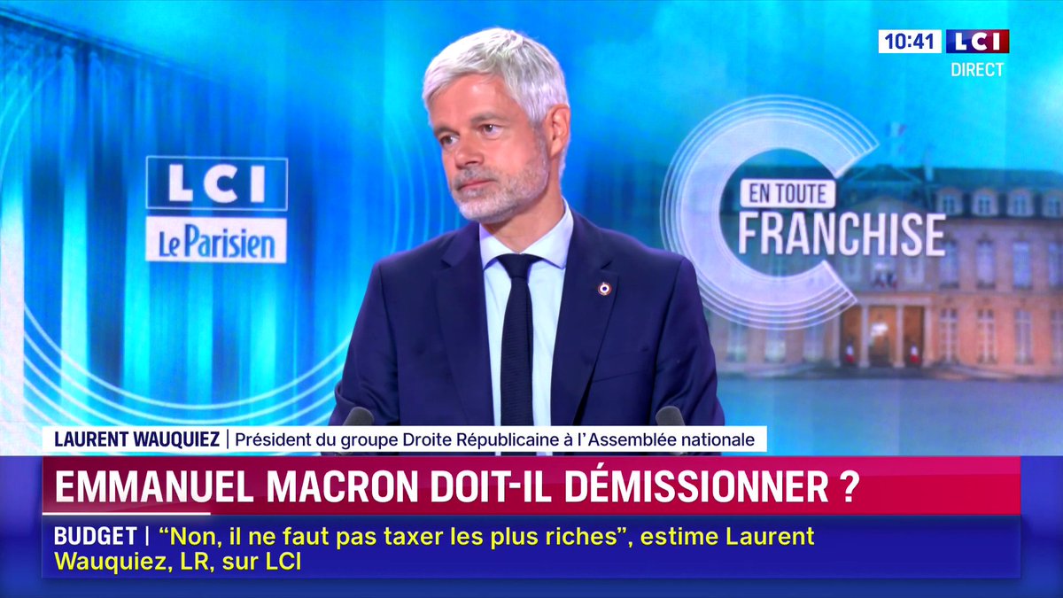 ▶️ "Pour moi le rassemblement de la droite il va de Gérald Darmanin à Sarah Knafo", assure Laurent Wauquiez 📺 En Toute Franchise avec Elizabeth Martichoux
