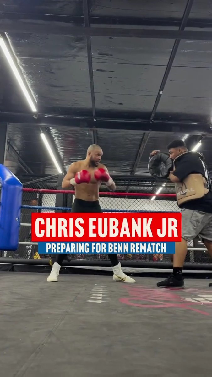 Chris Eubank Jr in the gym training for his November 15th rematch with Conor Benn at Tottenham Hotspur Stadium 💥