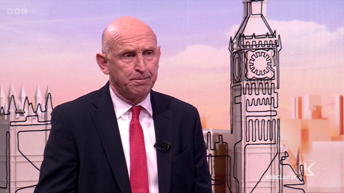 “I would dispute [the idea the government isn’t listening]” Defence Secretary John Healey says the government will miss Angela Rayner but that PM Keir Starmer has a “good new team in place” #BBCLauraK
