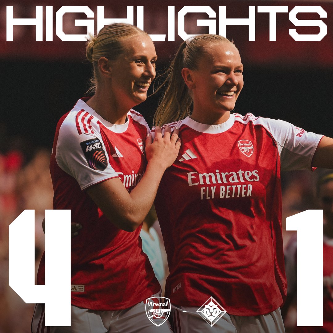 Starting as we mean to go on 👊 Watch the highlights from our 4-1 victory over London City Lionesses 👇