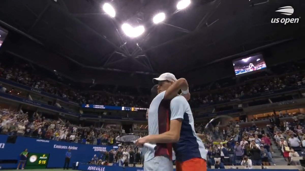 Alcaraz vs. Sinner at the US Open 2022 was unbelievable.