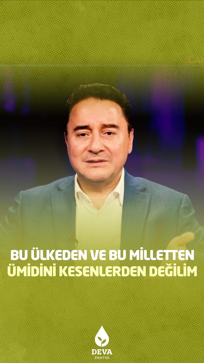 Ben, bu ülkeden ve bu milletten ümidini kesenlerden değilim. Evet, şu an sorunlu bir dönemde yaşıyoruz ama bu günler de geçecek. Bizler de o güzel günlerin bir an önce gelmesi için çalışmaya devam edeceğiz. Yayının tamamı: