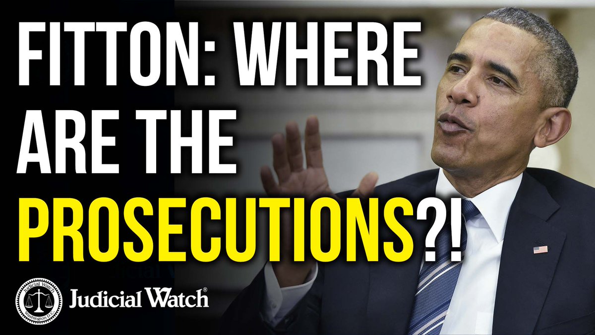 .Tom Fitton: WHERE ARE THE PROSECUTIONS?!
