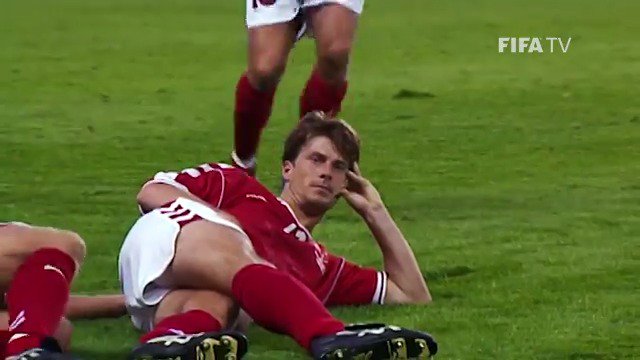 Brian Laudrup’s famous goal celebration from France ‘98