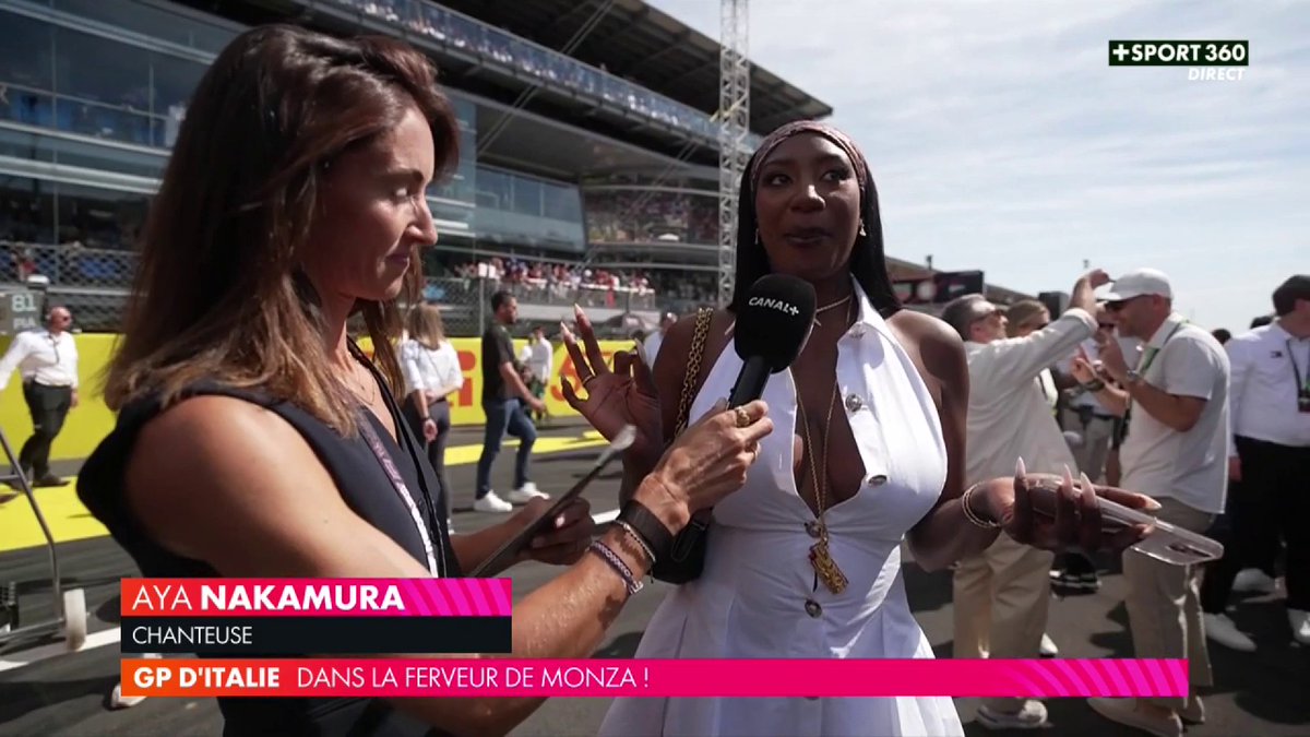 Aya Nakamura sur la grille à Monza 🥰🇮🇹 #ItalianGP #F1