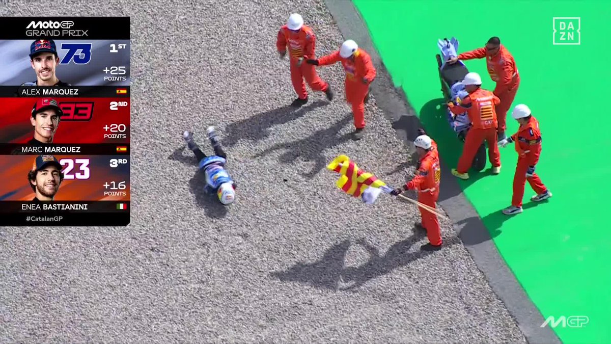 ¿Que ayer me caigo en la 10? Pues lo celebro ahí HACIENDO LA CROQUETA 👏🏻🤣 Alex Márquez ES UN GENIO #CatalanGP 🇪🇸 #MotoGP 🏁
