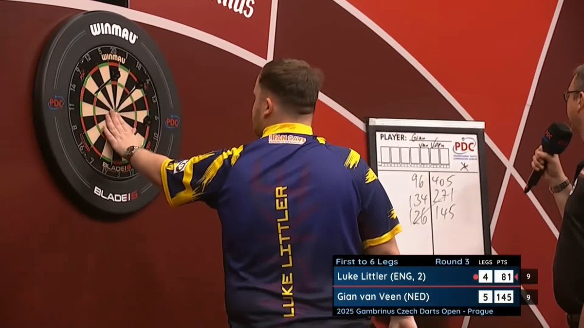 VAN VEEN DUMPS OUT LITTLER! What a performance from Gian van Veen! The Dutchman makes it back-to-back Euro Tour wins against Luke Littler to reach the quarter-finals! 📺 #ET11 | R3