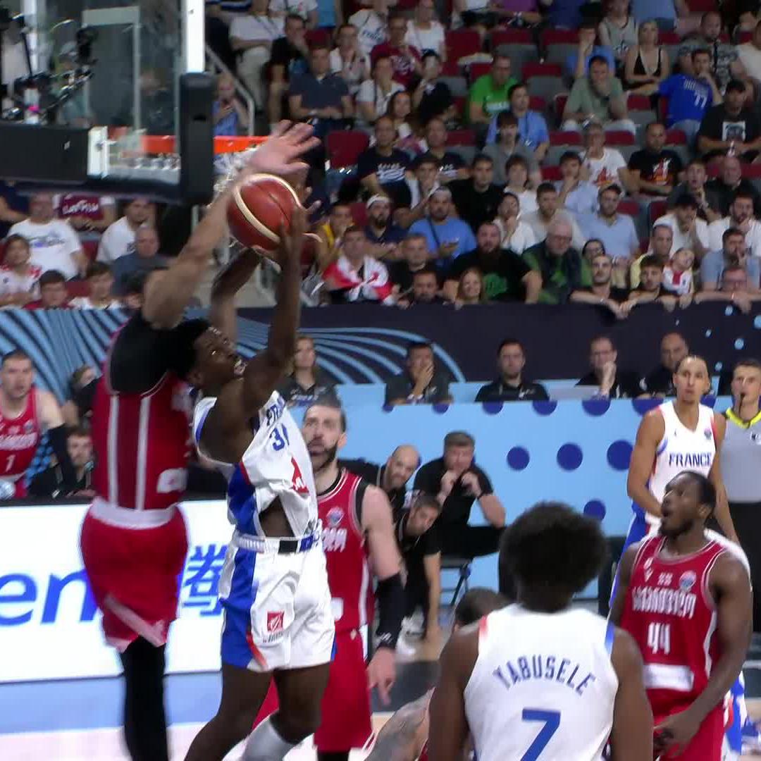 GOGA WITH A HUGE REJECTION 😨 #EuroBasket