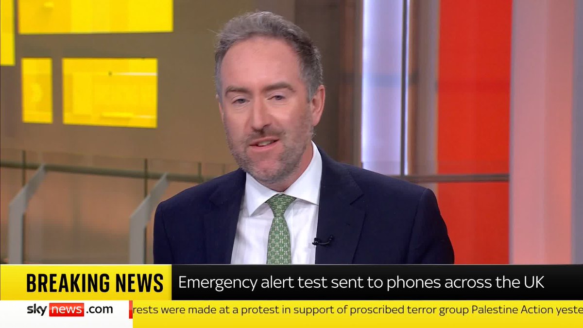 Phones across the UK received a government-issued alert at 3pm today as part of a national test. 📲 Sky's @DarrenMcCaffrey explains what it means and why it happened. 👇🏼