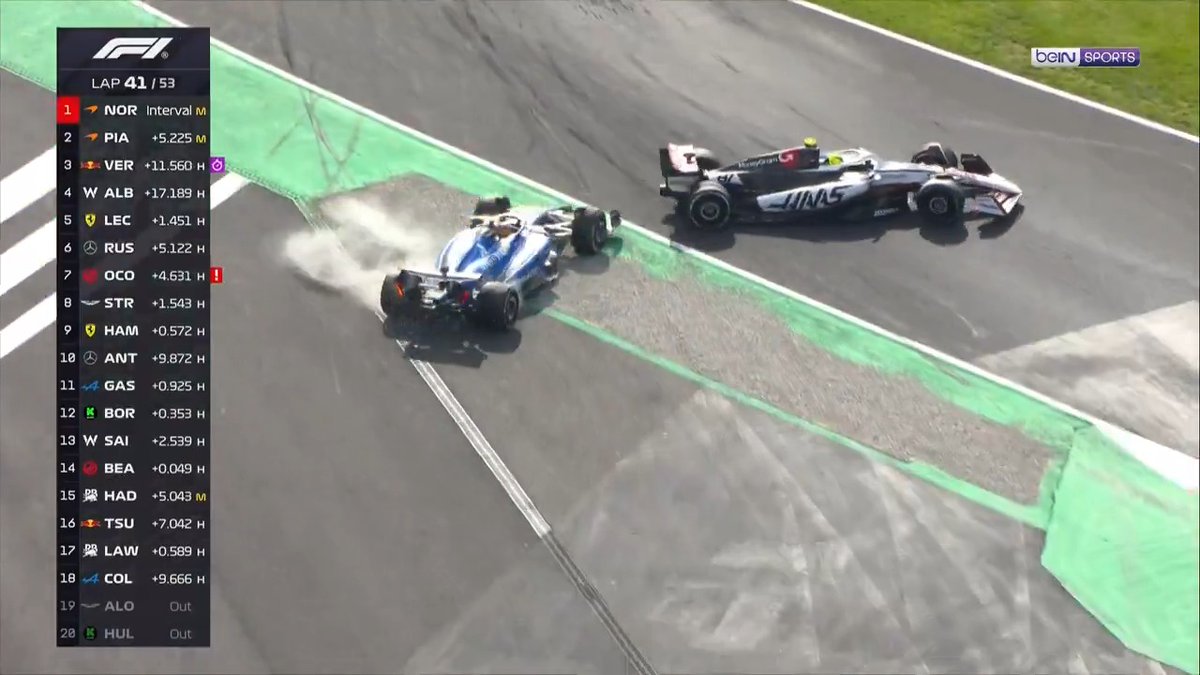 🟡 Temas Var! 👀 Carlos Sainz ve Oliver Bearman temas ediyor... #beINSPORTS #ItalianGP