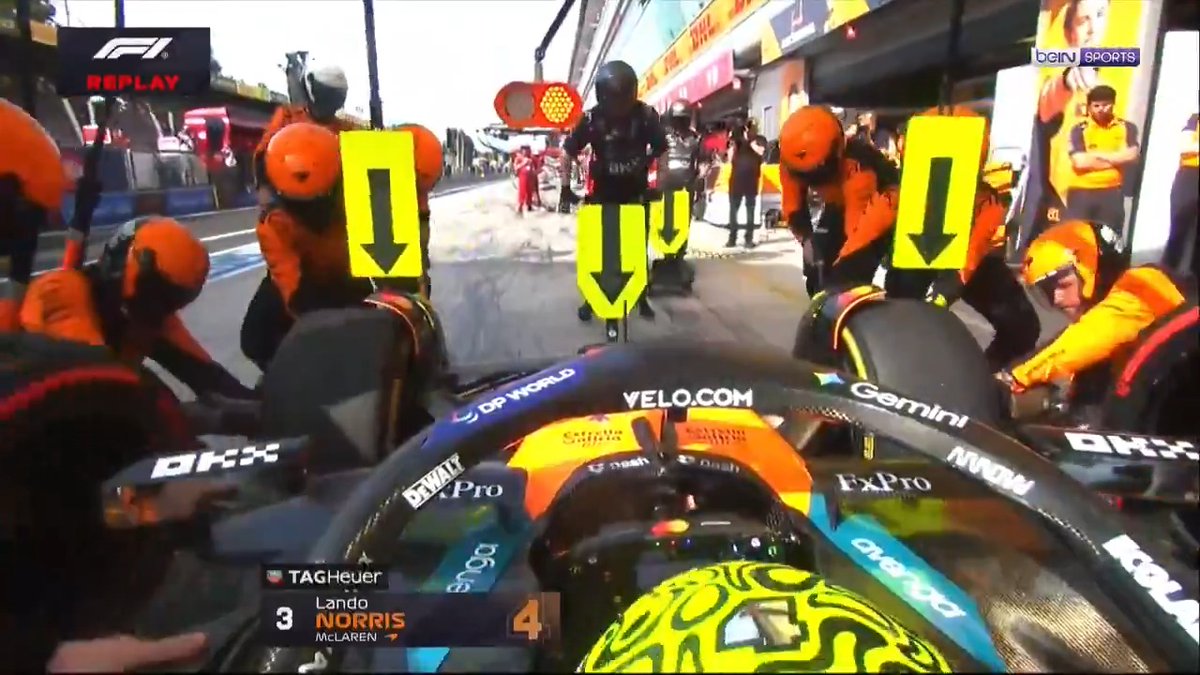 👀 Lando Norris pitte vakit kaybediyor... 🏴󠁧󠁢󠁥󠁮󠁧󠁿 Mclaren pilotunun pit stopu, tam 5.9 saniye sürdü! #beINSPORTS #ItalianGP