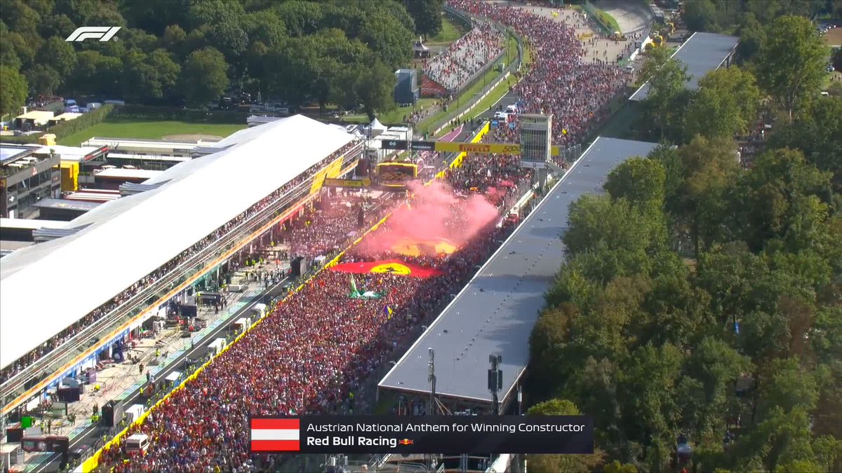 The podium ceremony is always special at Monza ❤️ #F1 #ItalianGP