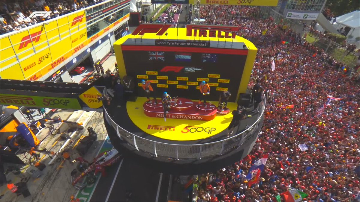 And let the celebrations begin! 🍾🎇 #F1 #ItalianGP