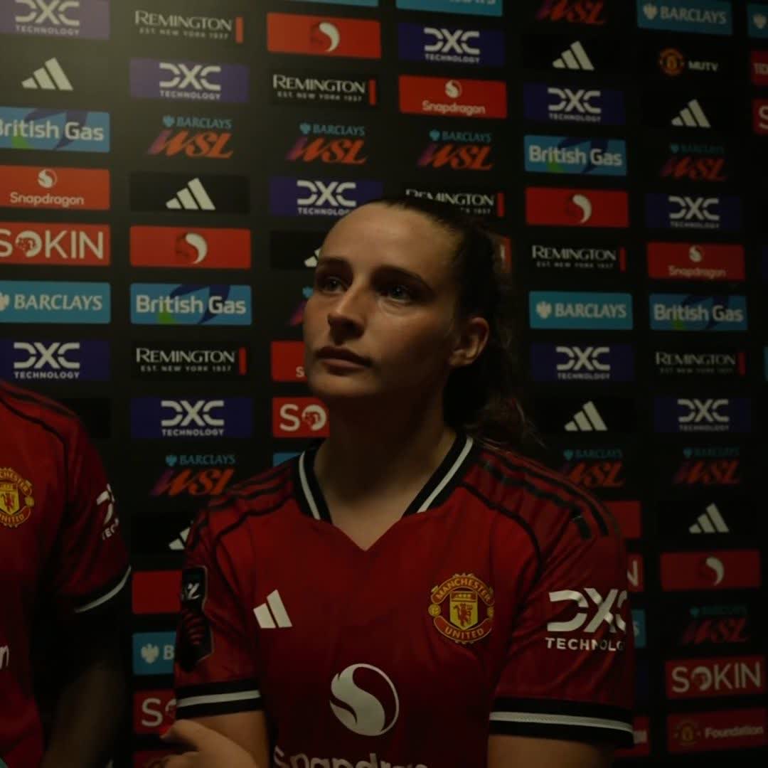"It was really nice to get on the score sheet for him" Ella Toone on scoring for Manchester United against Leicester City.