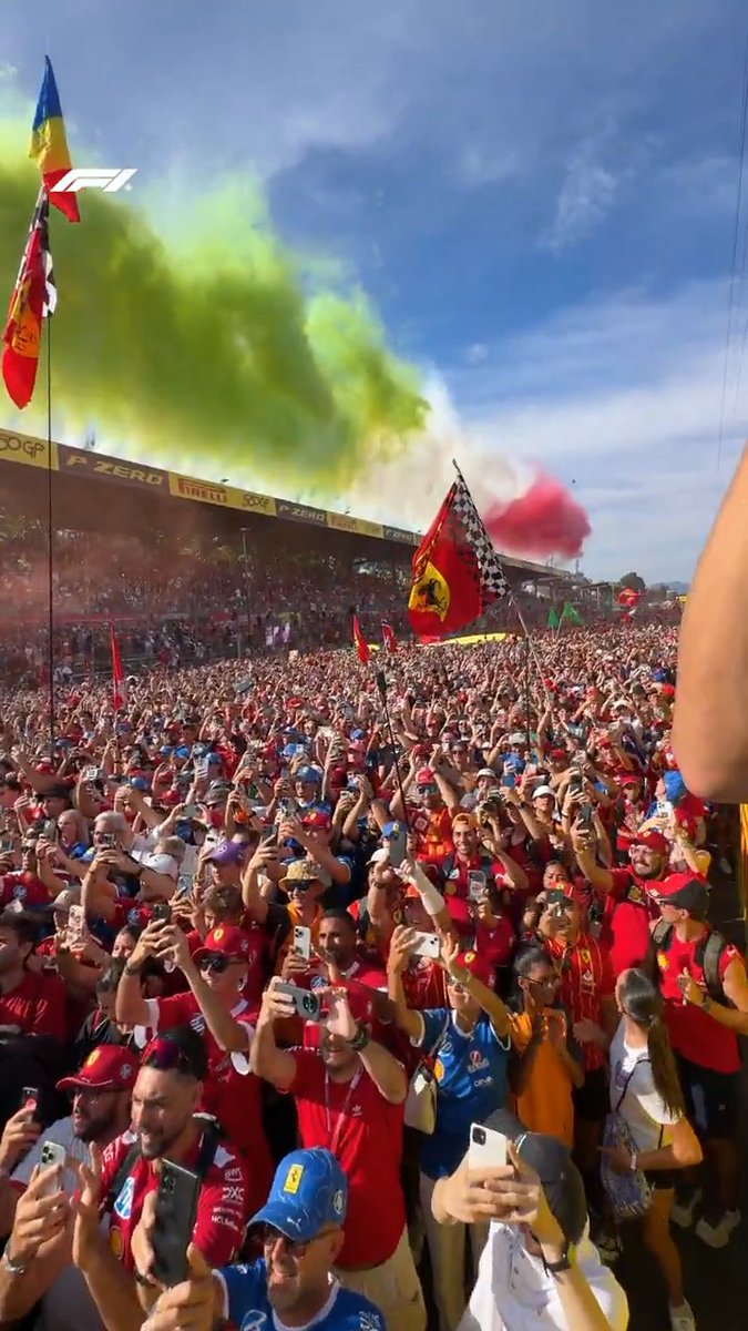 Another angle on those mega podium celebrations! #F1 #ItalianGP