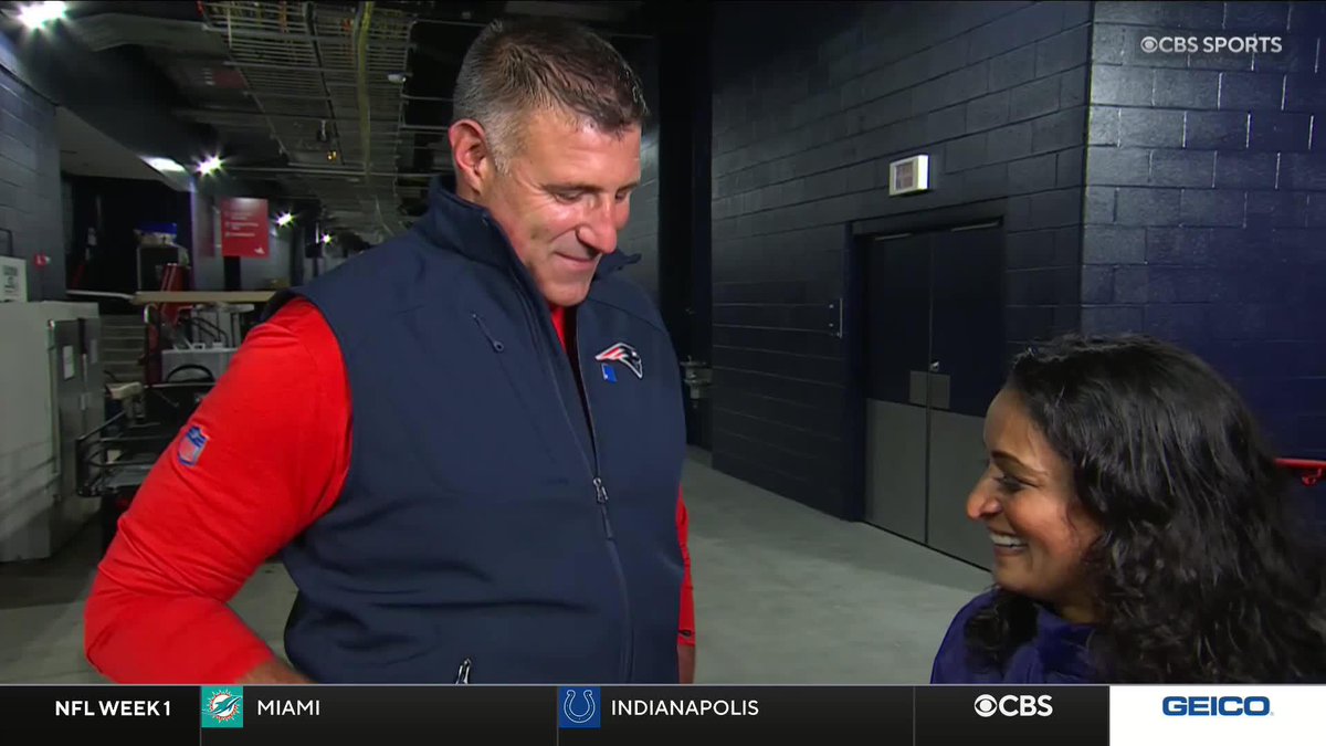 Our Aditi Kinkhabwala caught up with Mike Vrabel ahead of his Pats head coaching debut