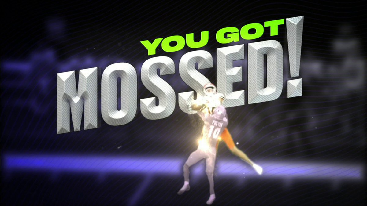 You! Got! Mossed! 💪 Randy Moss didn't forget about Brysen Wright's flag football catch 👀