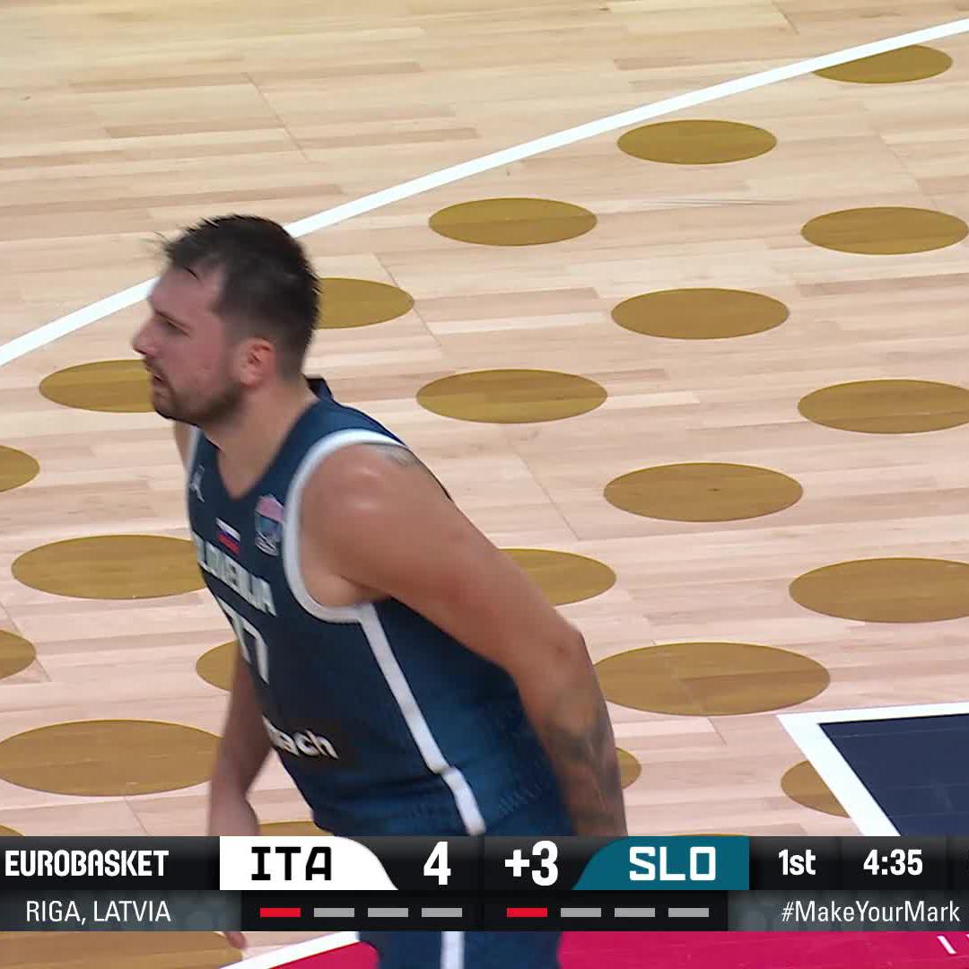 Imagine waking up knowing you'll have to guard Luka Doncic. Luka has 22 in the first quarter. #EuroBasket | #MakeYourMark