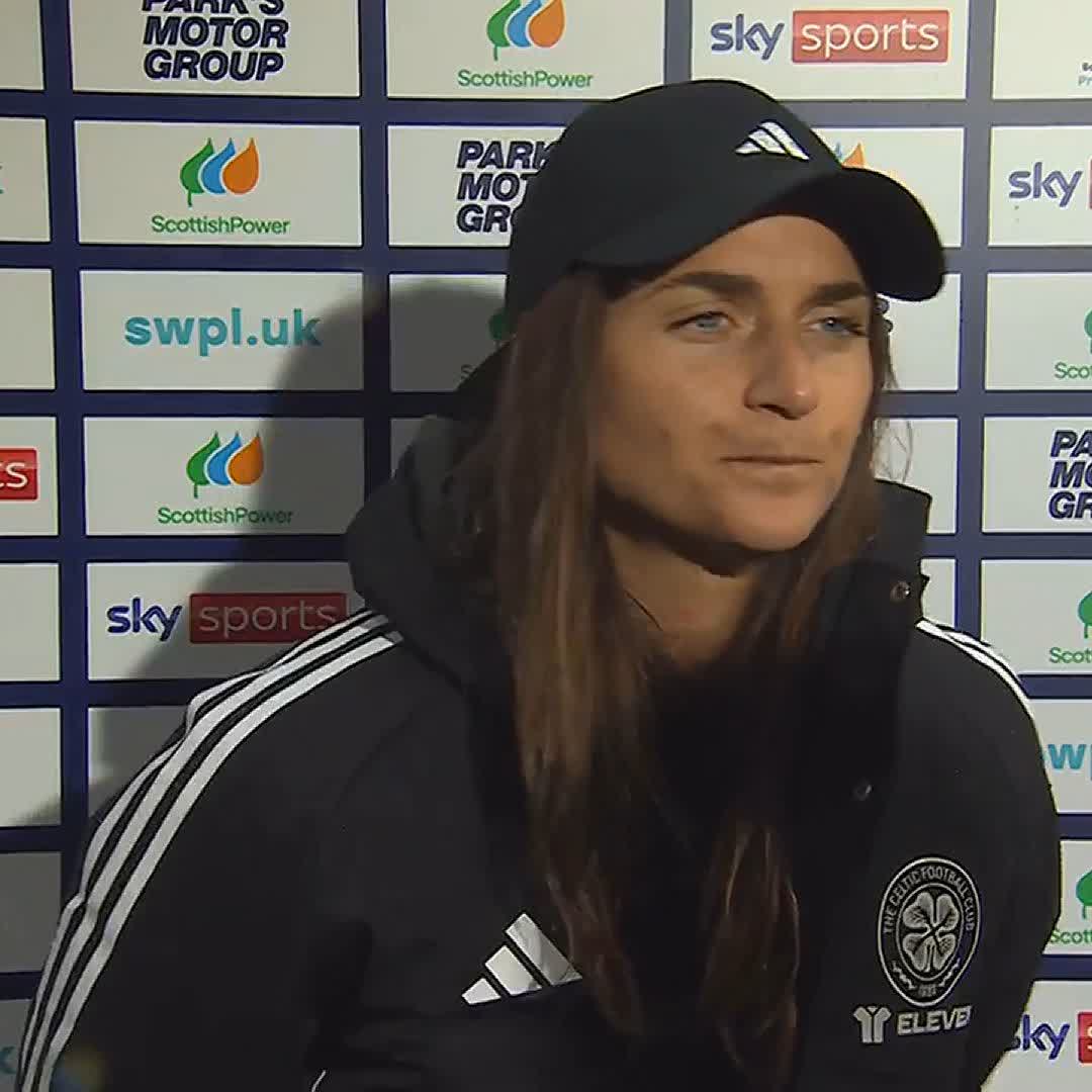 🗣️ "I'm 100% sure we are going to bounce back and make sure this never happens again" Celtic manager Elena Sadiku speaks following her side's derby defeat against Rangers ⤵️