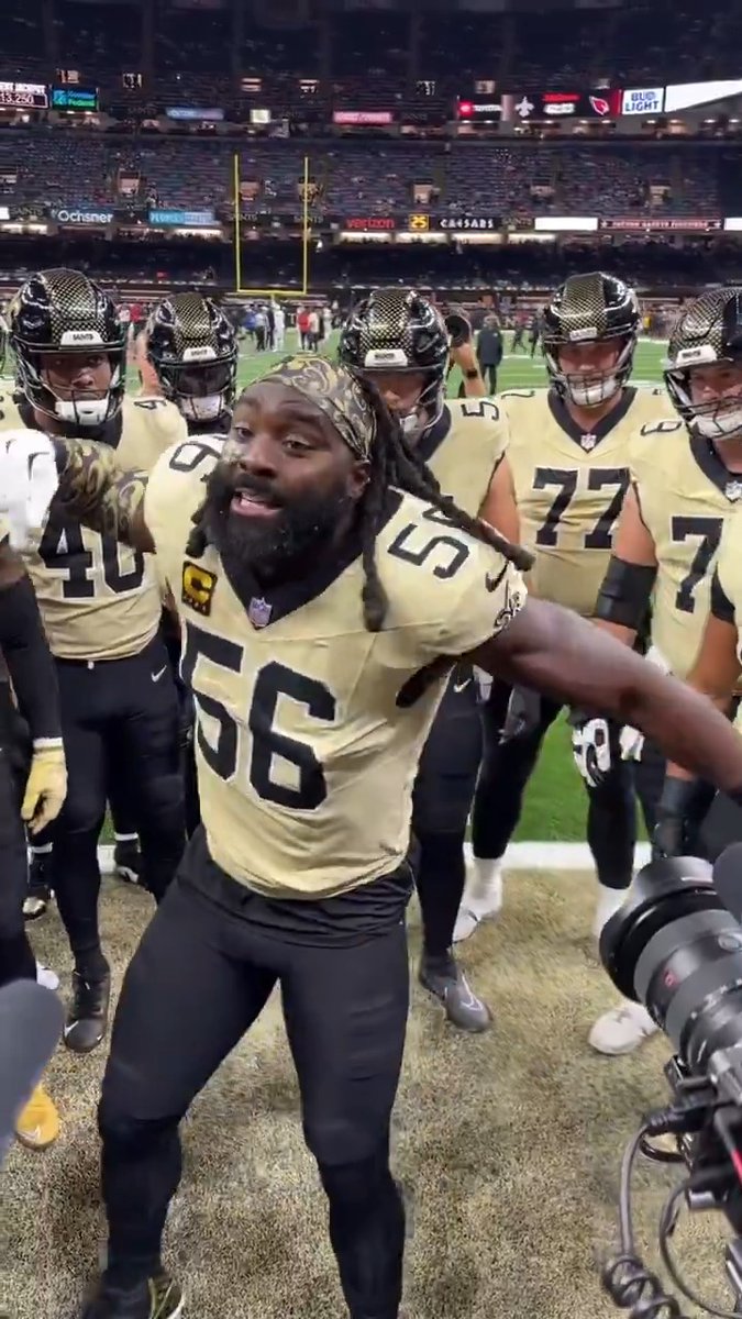You're going to want to turn up your sound for Demario Davis' pregame speech for New Orleans 💛 AZvsNO - 1pm ET on CBS/Paramount+