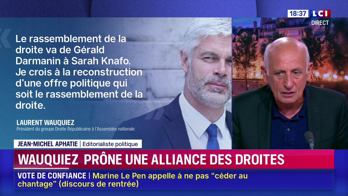 🗣️ « Quand on dit que l’islam n’est pas compatible avec la République, cela veut dire que cette religion n’a pas sa place en France », estime jean-michel aphatie ▶️ Darius Rochebin