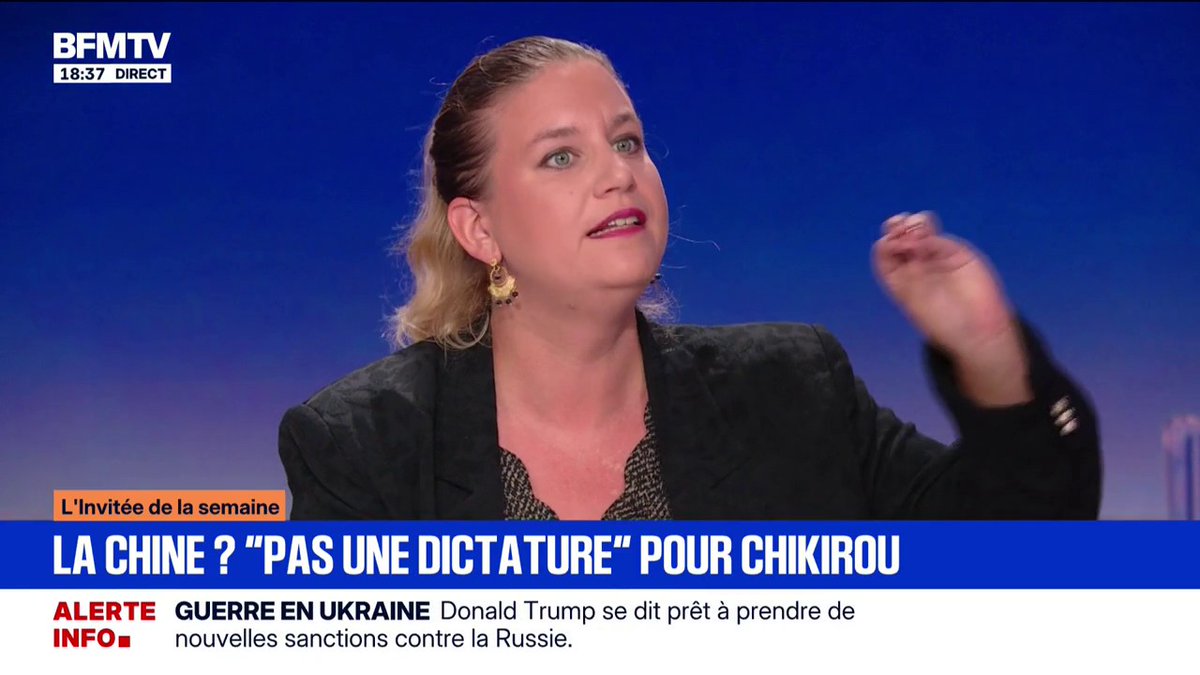 Propos de Chikirou sur la Chine qui "n'est pas une dictature": Mathilde Panot (LFI) souhaite "une France indépendante au service de la paix"