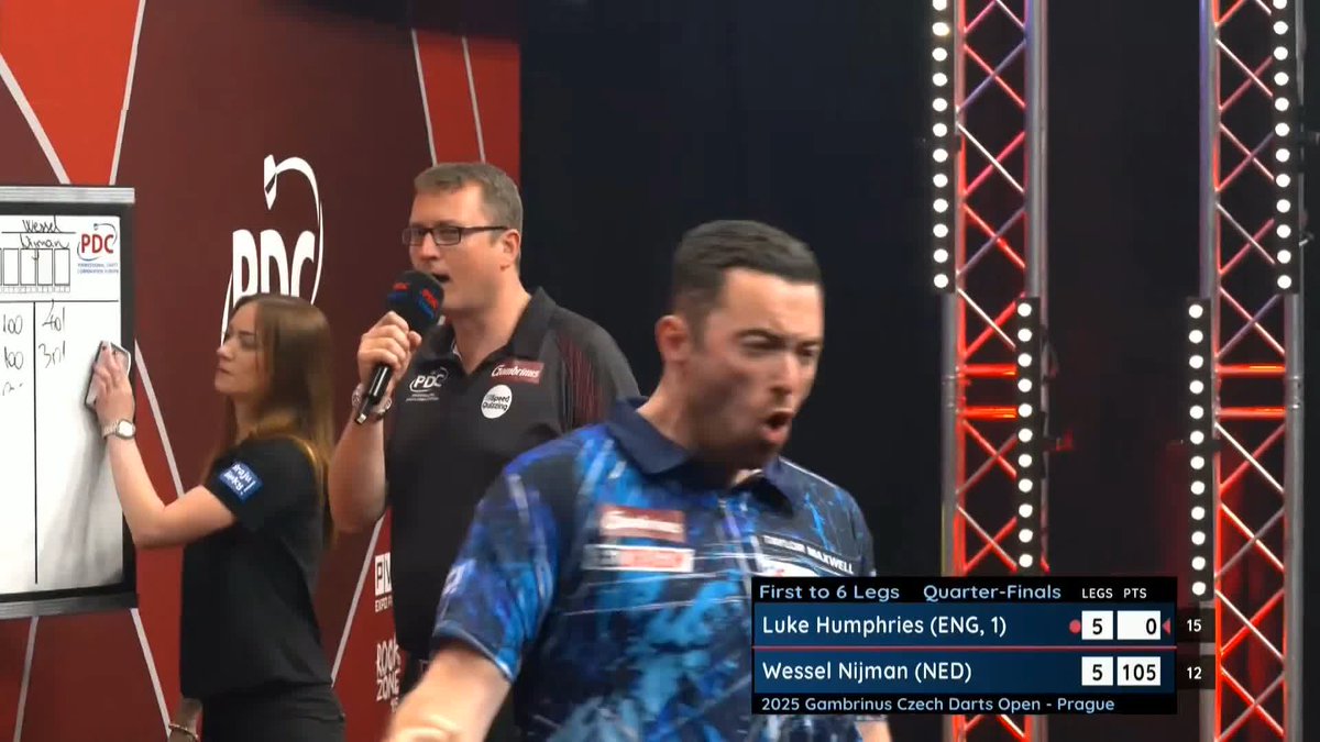HUMPHRIES KO'S NIJMAN! Despite trailing for the majority of this game, the reigning champion in Prague keeps his hopes of retaining the title alive, as he beats Wessel Nijman 6-5! 📺 #ET11