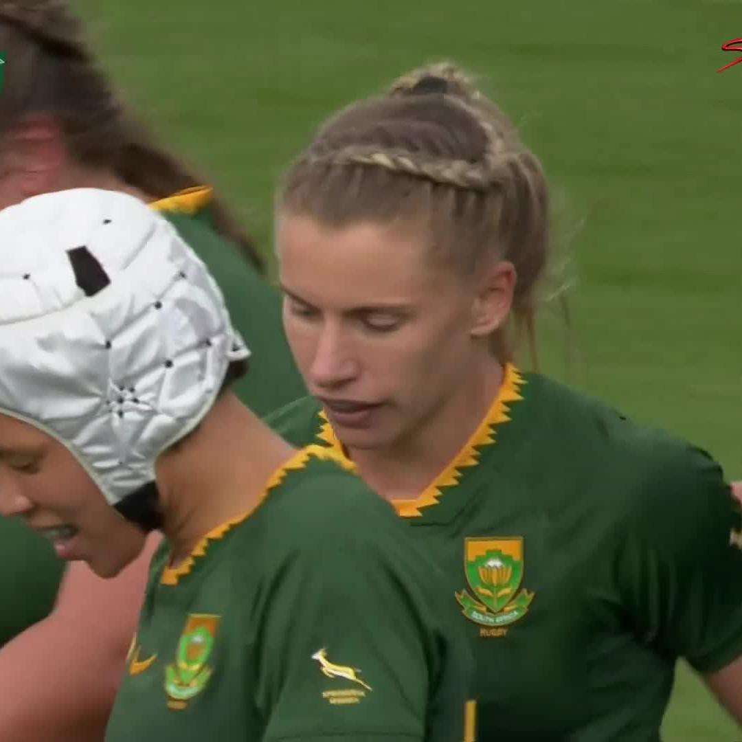 Clock in the red, Nadine Roos turns the afterburners on 😤🇿🇦 #RWC2025 | #HereForHer