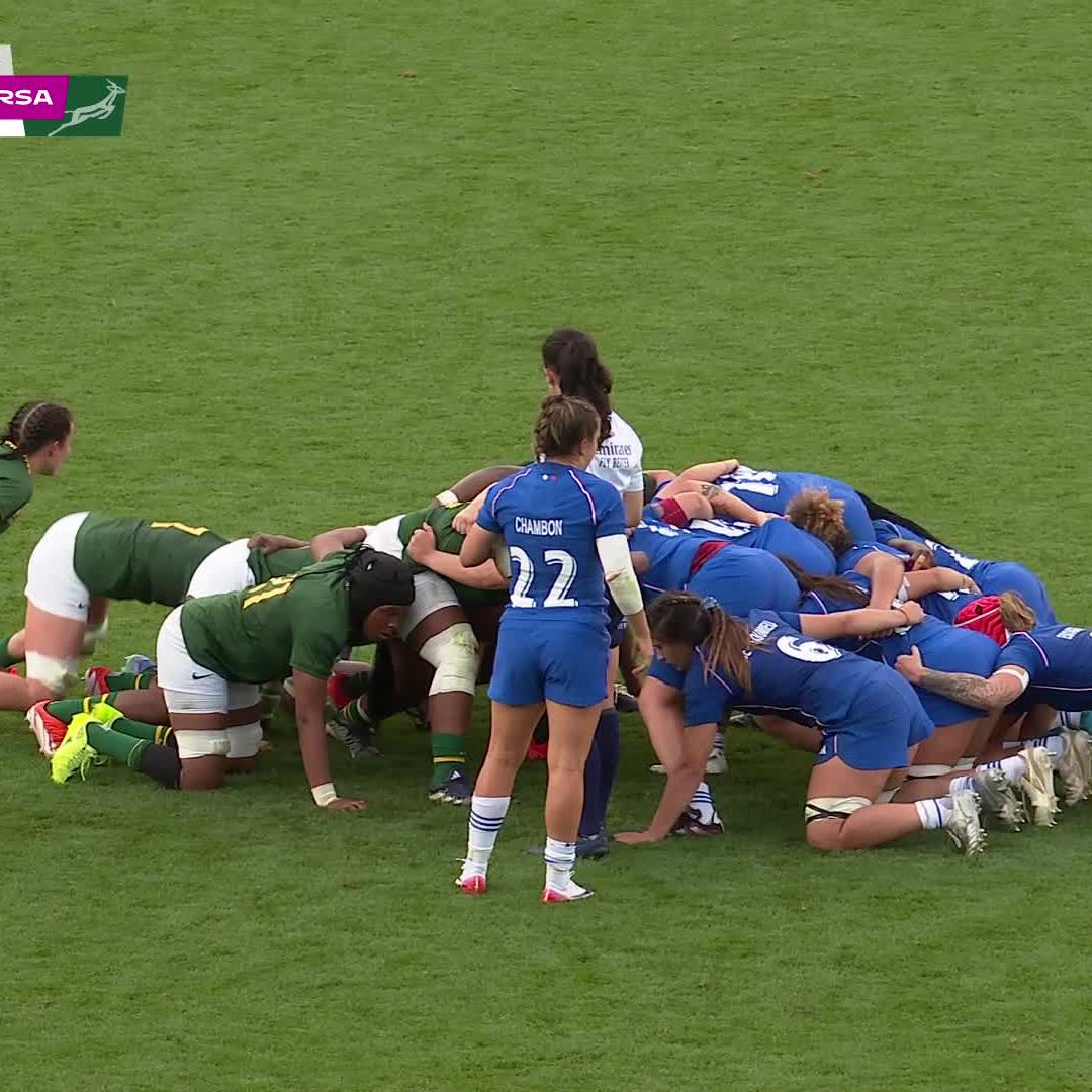 From the scrum to the line in style ⚡ Slick hands from Les Bleues, sharp finish from Alexandra Chambon 🇫🇷 #RWC2025 | #FRAvRSA