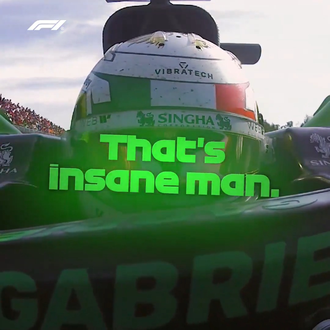 📻 "That's insane man... Woah, this guy" Gabi was in awe of Max's drive 🤩 #F1 #ItalianGP
