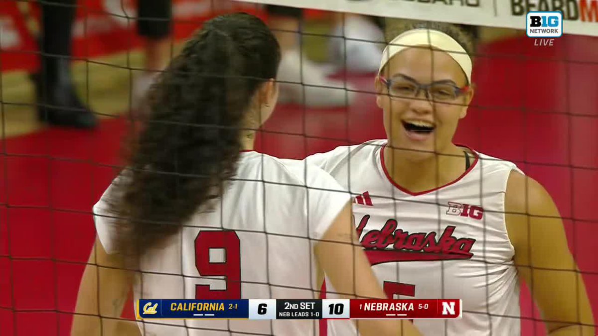 You can hear the force when Virginia Adriano makes contact with the. ball 😳 📺: Big Ten Network
