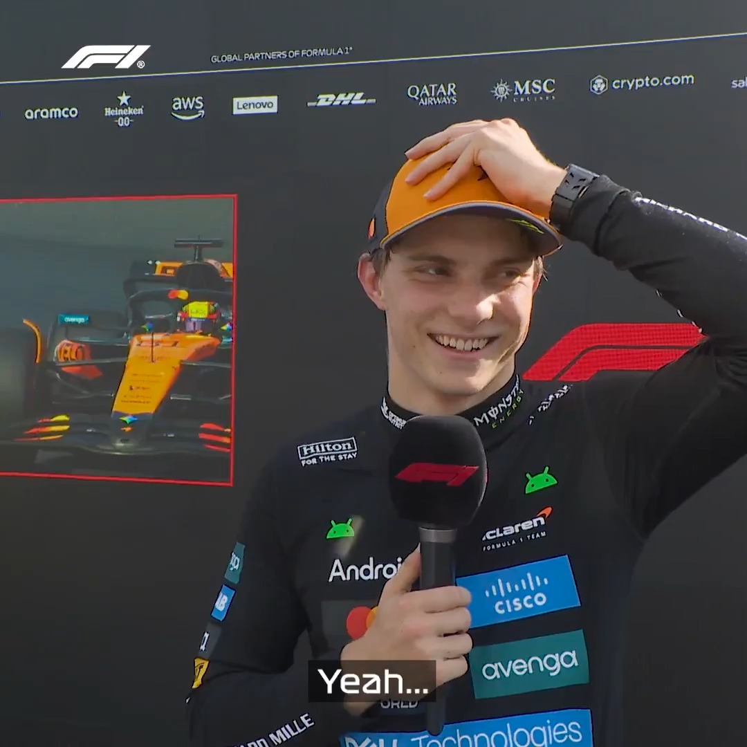 Oscar channels (his brother) Charles 😆 #F1 #ItalianGP