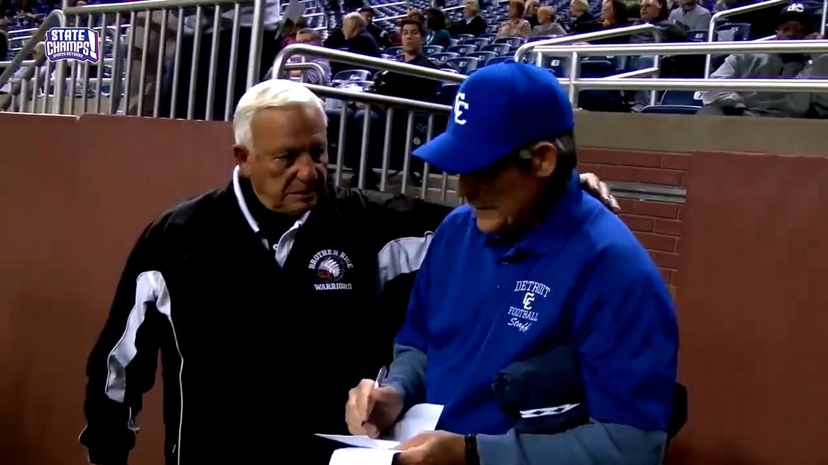 With the passing of legendary Brother Rice football coach Al Fracassa, we take a look back at our 2013 STATE CHAMPS! Rivals feature on the storied rivalry between Brother Rice and Detroit Catholic Central and the friendship between Coach Fracassa and then-DCC head coach Tom Mach that spanned decades. Brother Rice HS | Jeff Calcaterra | Detroit Catholic Central Football | Aaron Babicz '93 | Joe Mach | Justin Cessante