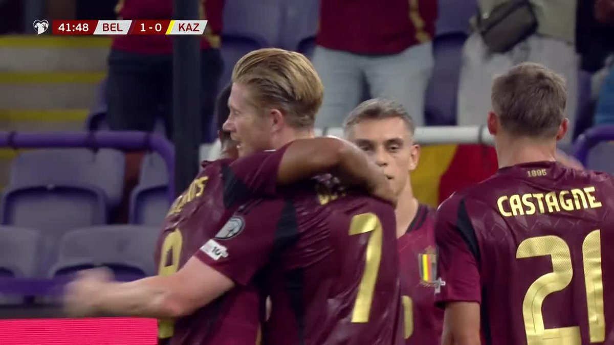 Más al ángulo no se consigue. Kevin De Bruyne en su máxima expresión 🎯