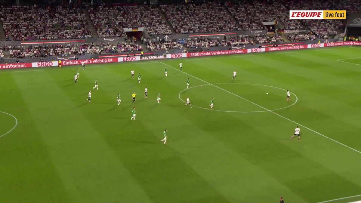 🇩🇪 - 🇬🇧 Gros soulagement en Allemagne : Nadiem Amiri profite d'une sortie ratée du gardien nord-irlandais pour redonner l'avantage à la Mannschaft ! Suivez le match en intégralité sur L'Équipe live foot #lequipeFOOT