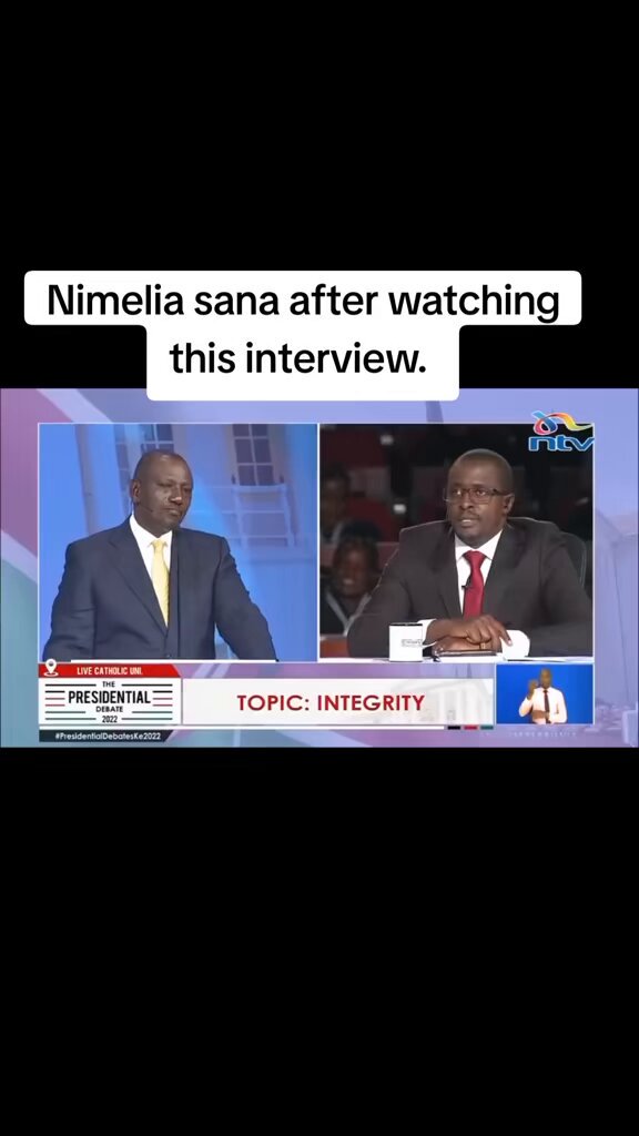 Erick Latif asked Ruto that as a person what does this makes you feel when you hear that there're all public accusations of you and irregular accusations of land . Hear the response 😂😂