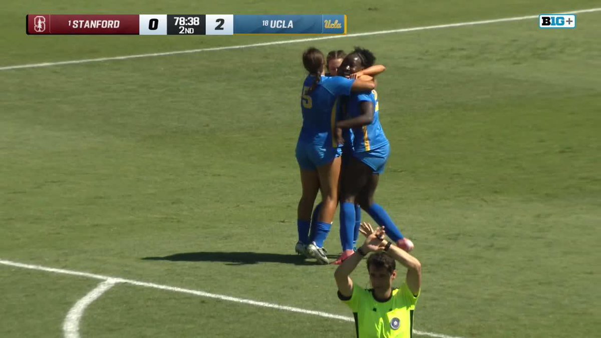 DOWN GOES NUMBER ONE! Lexi Wright with the dagger for the Bruins! 🎥: UCLA Women's Soccer x B1G+