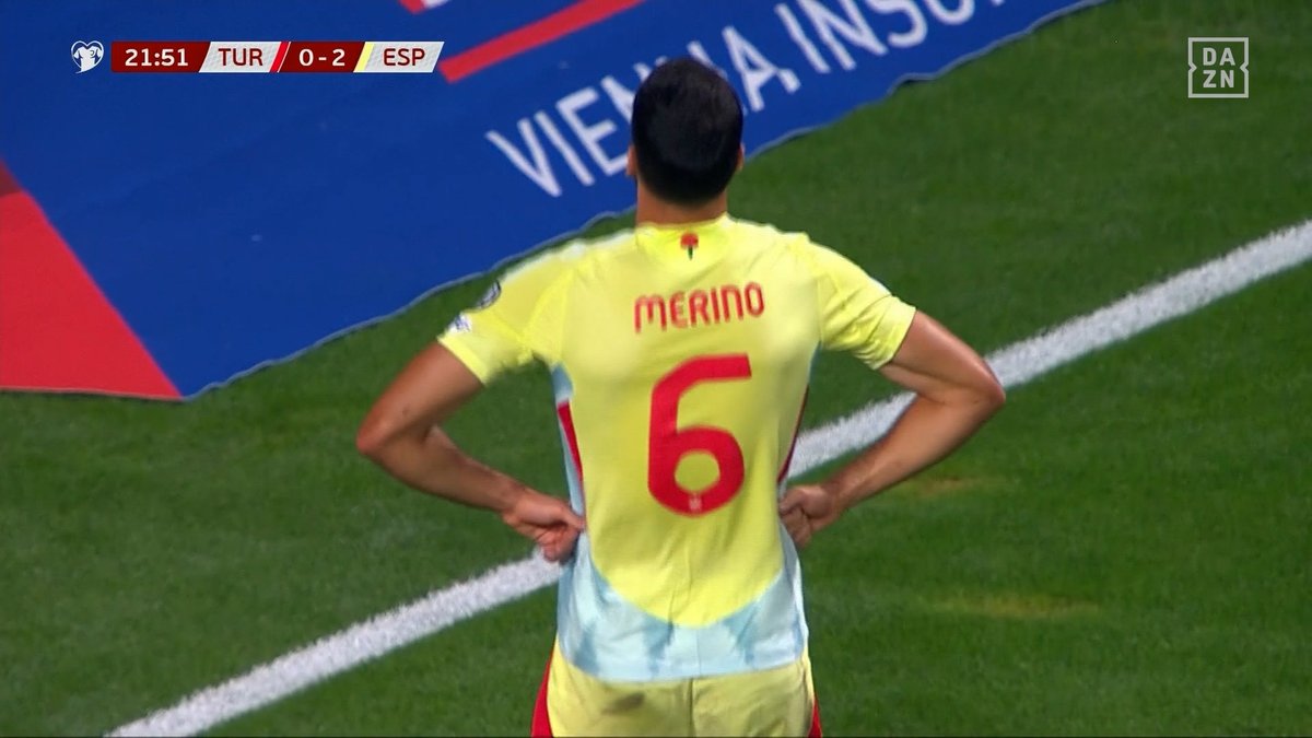 全て美しい メリーノが圧巻のハットトリック 3ゴールまとめて👀 🏆ワールドカップ2026 欧州予選 🆚トルコ×スペイン 📺 #DAZN 見逃し配信中 #だったらDAZN