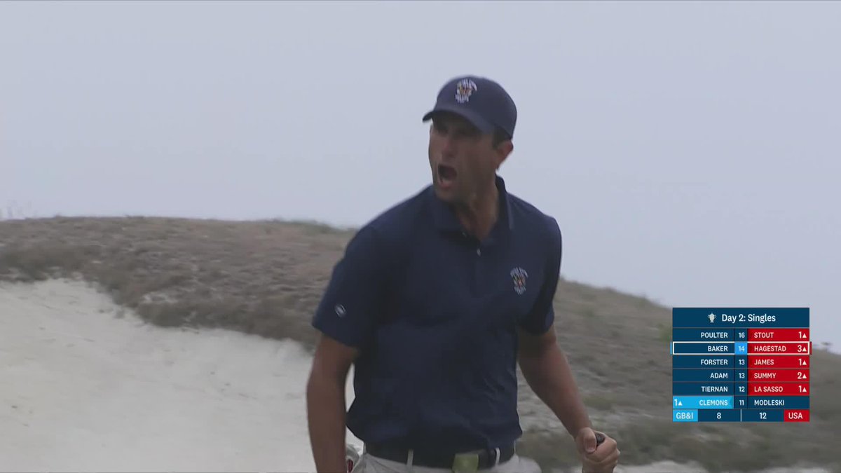 Appropriate for career amateur &amp; Walker Cup legend Stewart Hagestad to hole the putt to retain the cup. In a world where kids can’t wait to turn pro &amp; play for big money, Stew (34yo) bucks that trend playing in top amateur events while working in finance.
