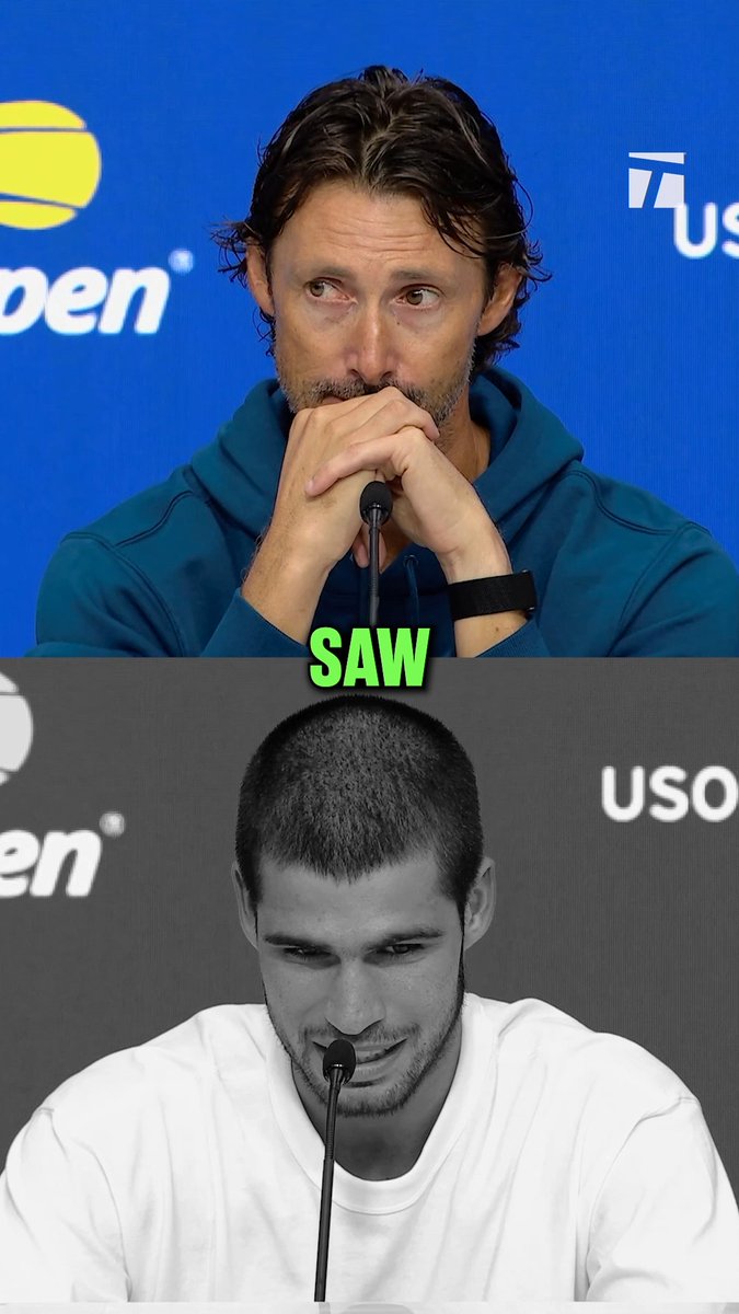 Carlos Alcaraz agrees that he played perfectly today 😅 #usopen