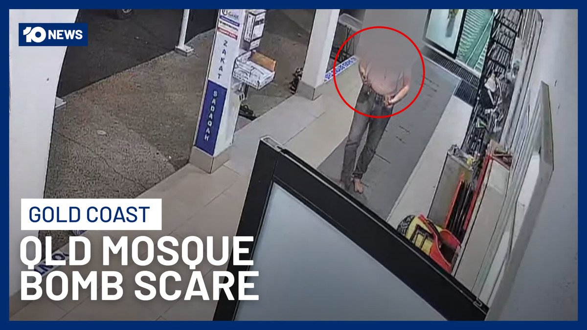Police are investigating the motivations of a man they say is behind a bomb hoax at a Gold Coast Mosque of the weekend. Officers have charged a 34-year-old Queensland man after the planting of a suspicious device at the Arundel Mosque was captured on CCTV.